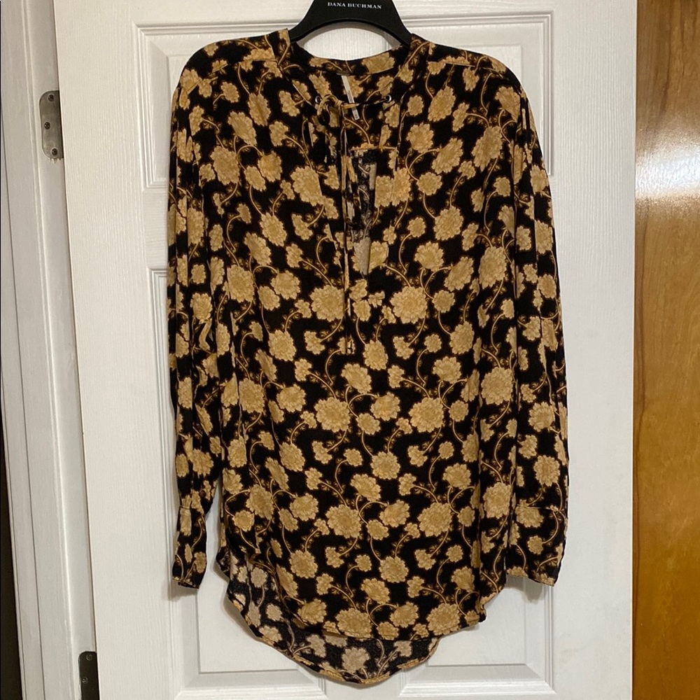 Free People Mia Floral Boho Oversized Women’s Top